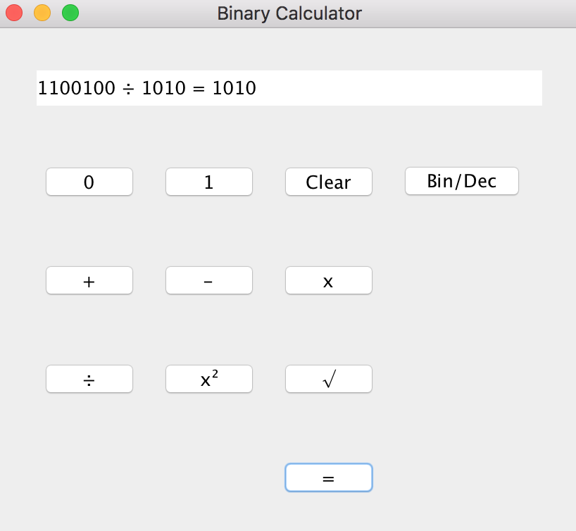 GitHub - bfurlani/binary-calculator-team-1: A Java Binary Calculator