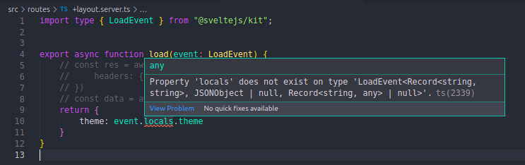 Property 'locals' does not exist on type 'LoadEvent' · Issue #5975 ...