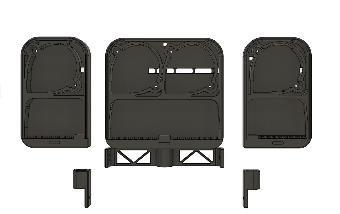 top view single fans