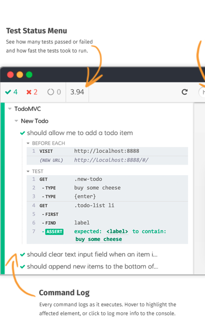 Missing Tests status menu - cypress runner · Issue #14451 