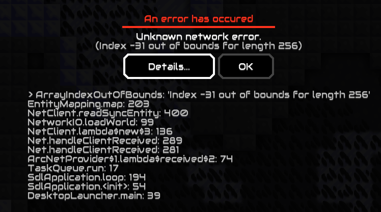 [136.1] Fail to join a server with "Unknown Network Error" · Issue ...