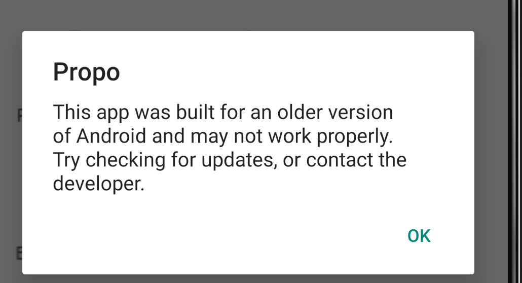 This app was built for older version of Android · Issue #70268 ...