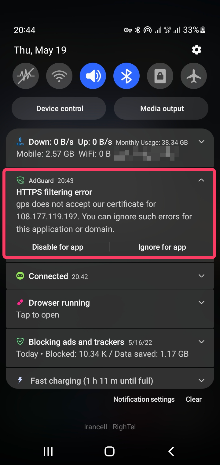 solve the problem that android can't be https: Images... GPS & Root https filtering error notification on rooted android · Issue ...