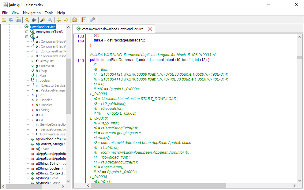 Some codes can't be decompiled · Issue #366 · skylot/jadx · GitHub