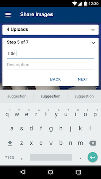 share activity - step 5 with keyboard
