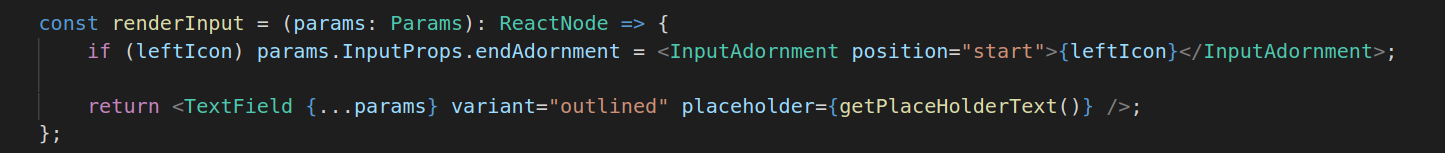 Add left icon to text field which is in an autocomplete component ...