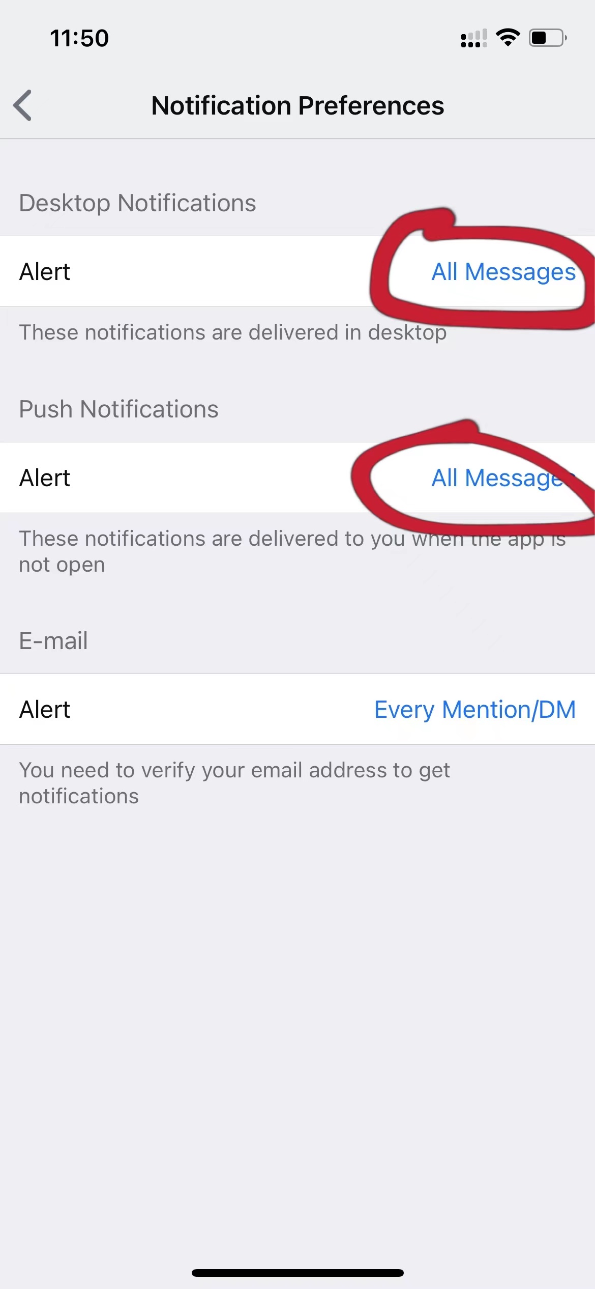 Rocket.Chat mobile app no messages notification · Issue 3551