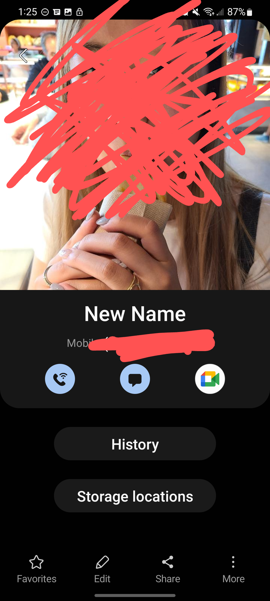 Renaming contacts in signal (or android contacts) then refreshing