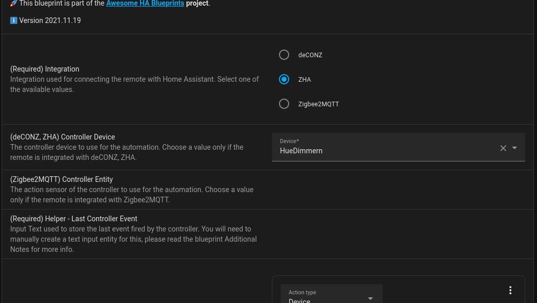 Bug - There is no option for the (Required) Helper - Last Controller ...