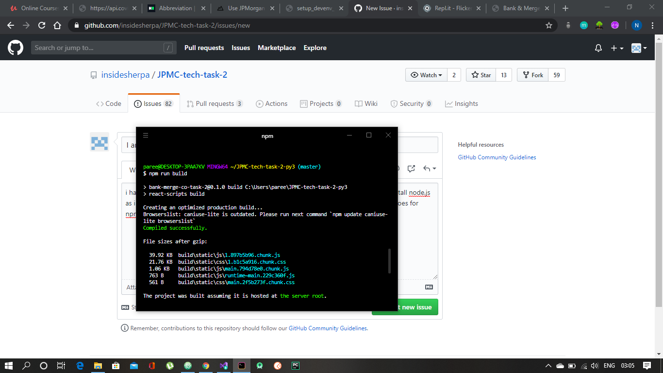 I am not able to complete last step of the module 2 · Issue #187 ...
