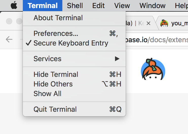 macOS Consider adding Secure Keyboard Entry toggle · Issue 10369 · keybase/client · GitHub