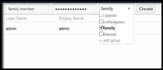 user accounts | ownCloud Quickstart