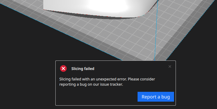 Slicing Failed · Issue #13839 · Ultimaker/Cura · GitHub