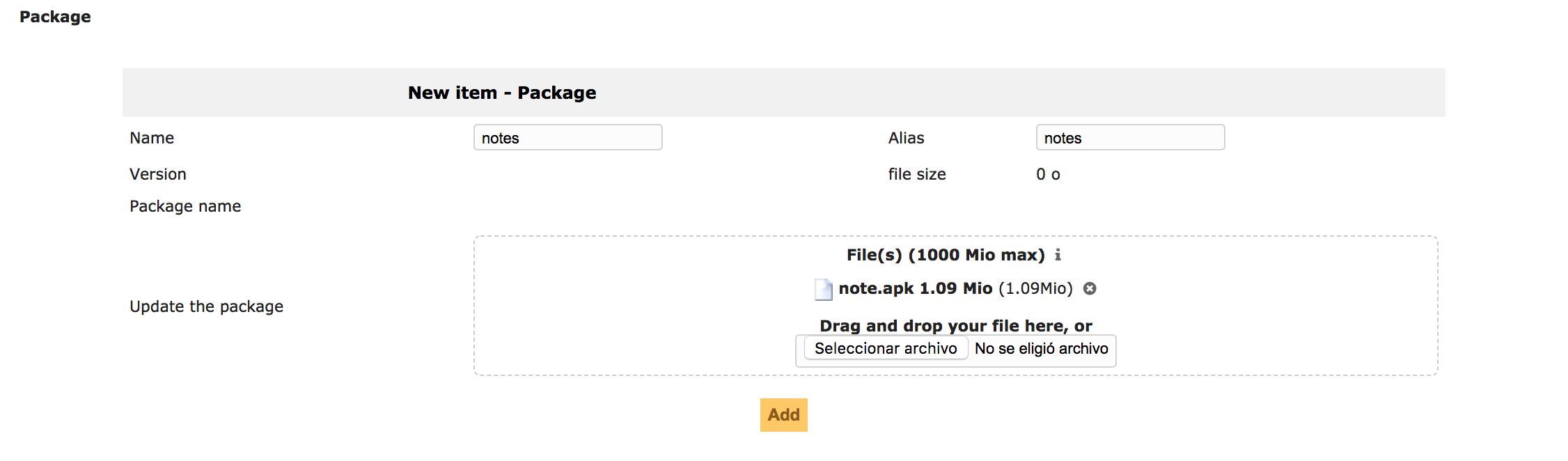 Alias field is not present on New Application · Issue #1101 · flyve-mdm ...