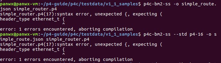 run"make -j4 check“,error occurs · Issue #1483 · p4lang/p4c · GitHub