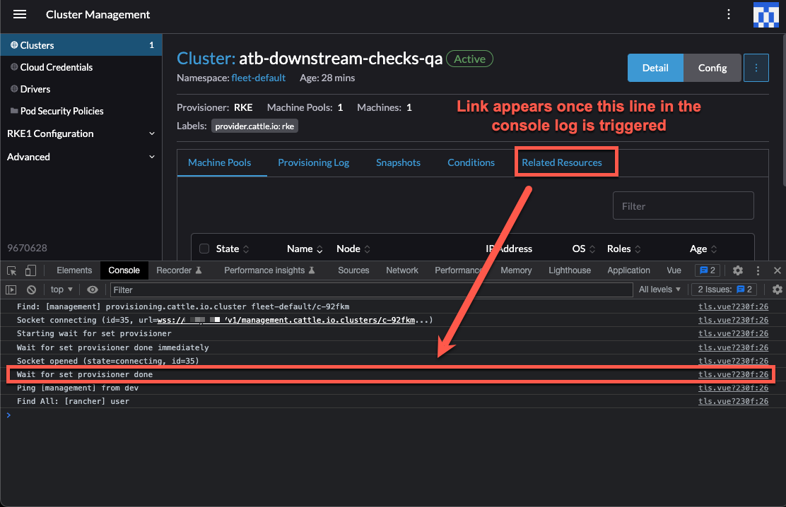 Lag/Delay displaying Related Resources Tab · Issue 6637 · rancher