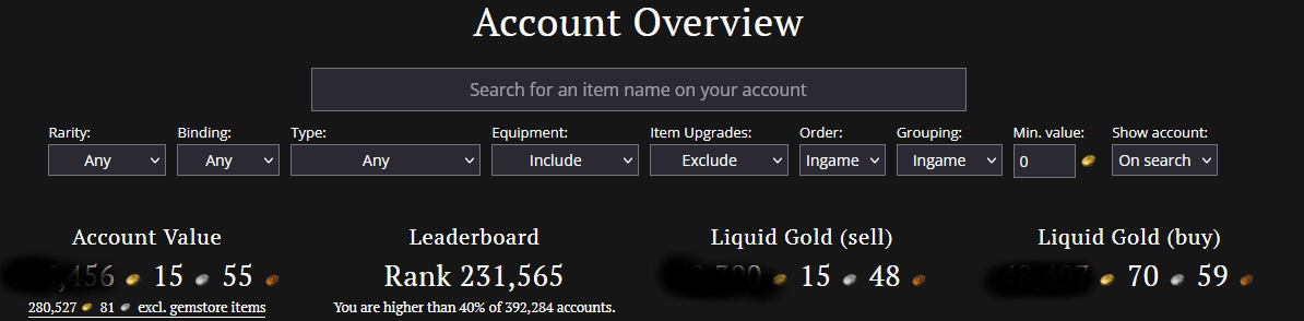 Main account data is bleeding into alt accs when swapping to them ...