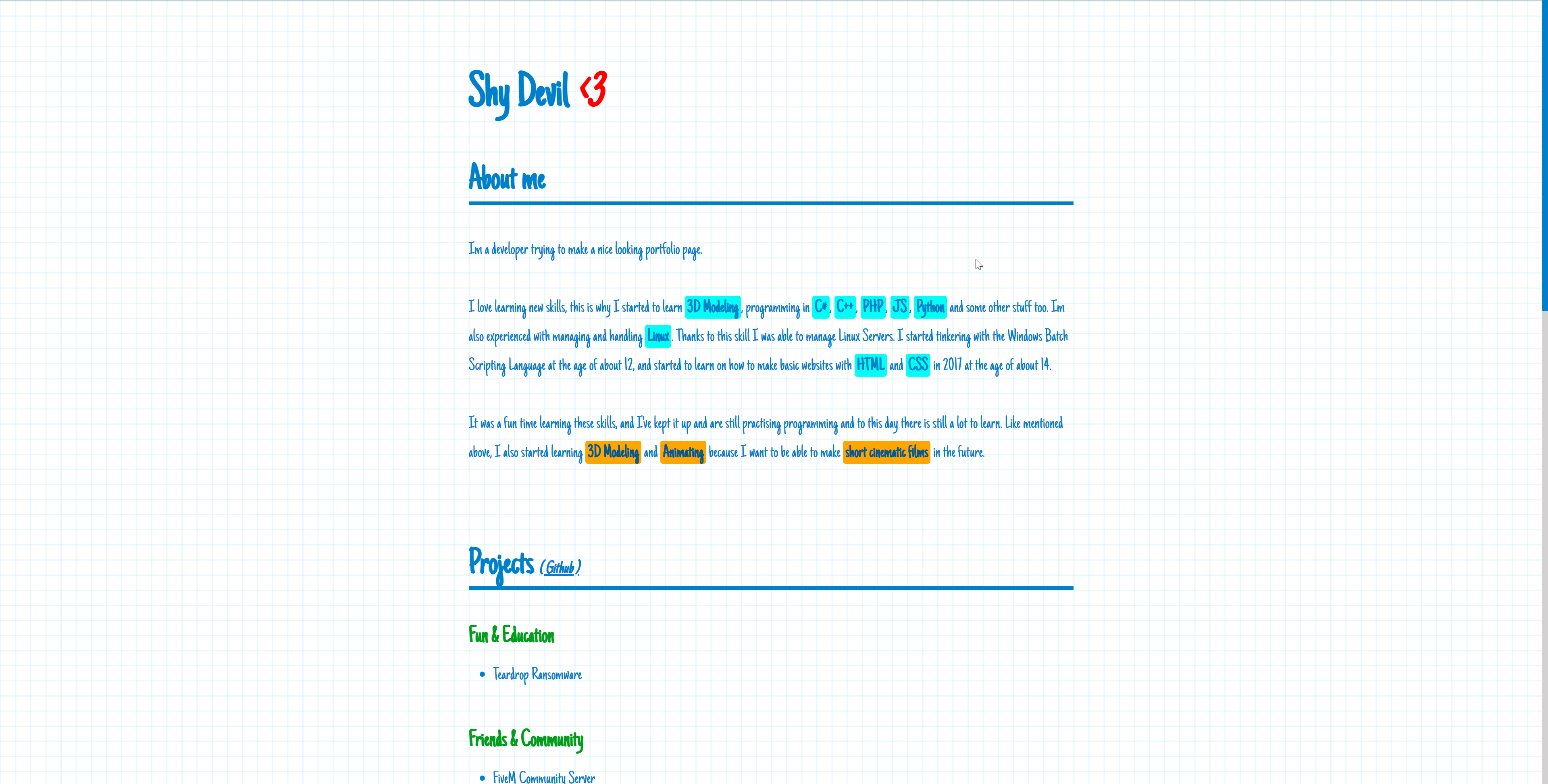 GitHub - hackthedev/web-bio-school: School-Themed Web Bio