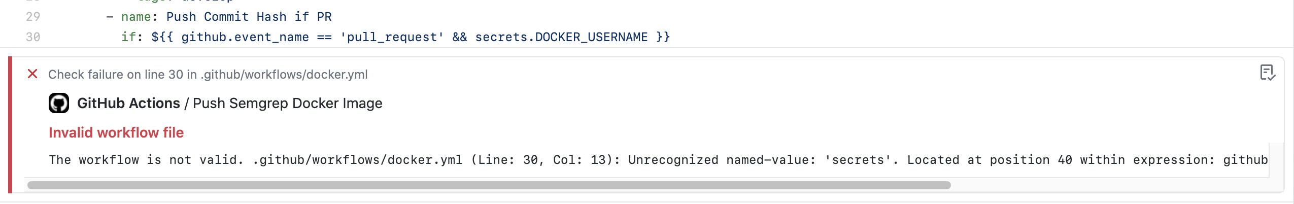 Our docker push is broken · Issue #2171 · semgrep/semgrep · GitHub