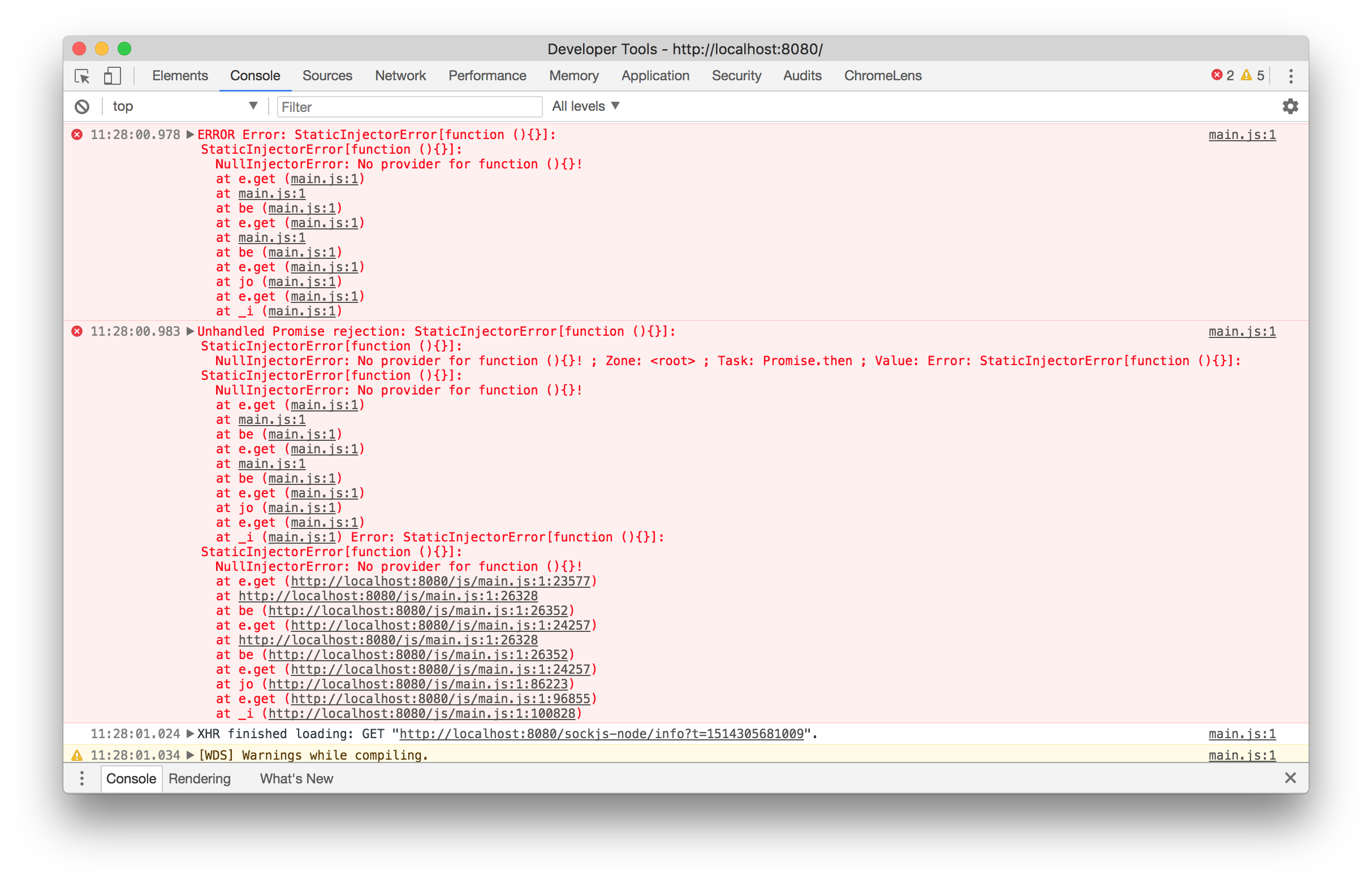 Sidebar content is not displayed with Angular 5 on IE11 · Issue 131