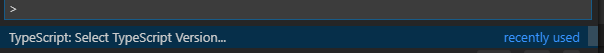 "Select TypeScript version" command doesn't work · Issue #1153 · coder ...