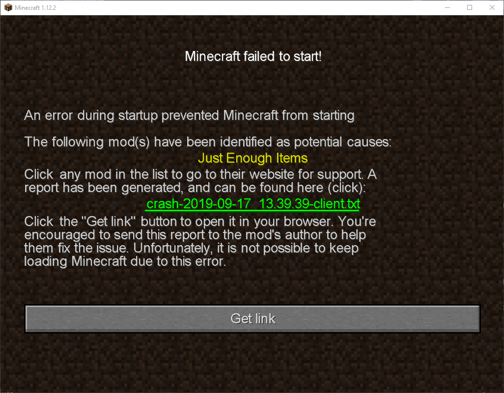 crash during startup of the pack · Issue #341 · Freebi85/Dungeons ...
