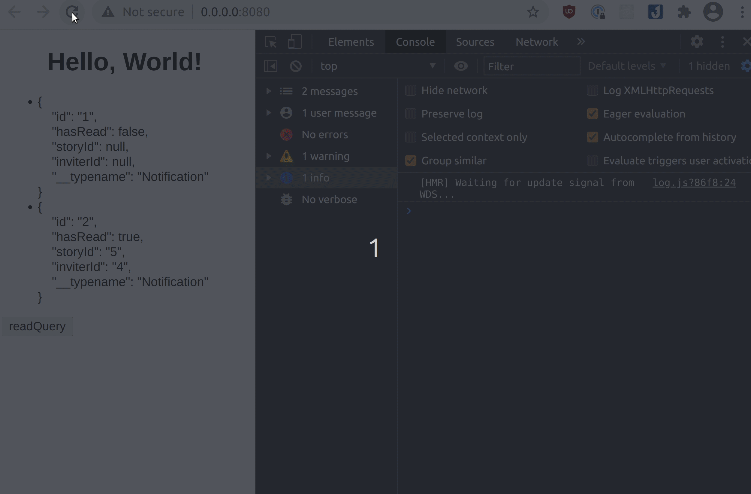 __typename disappeared upon cache read of array query · Issue 1268