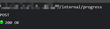 how to use internal/progress API to get the generate process ...