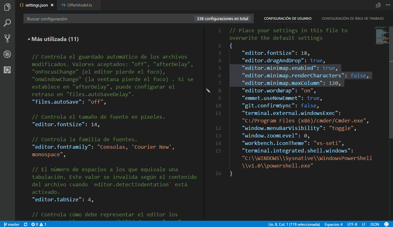 Minimap hides after peek definition or find all references · Issue ...