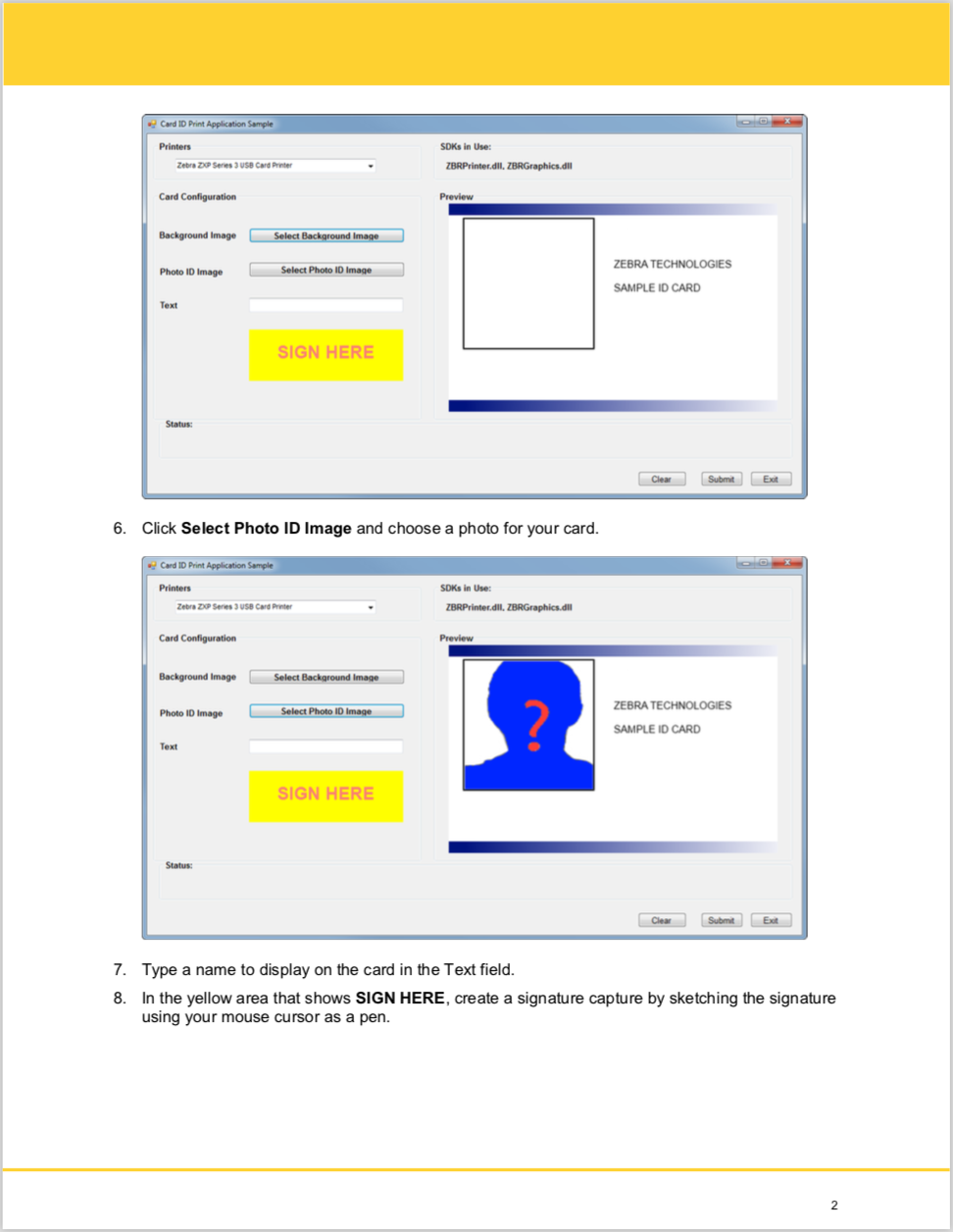 GitHub ZebraISV/PCCard_CardIDPrinting An app developed in C with
