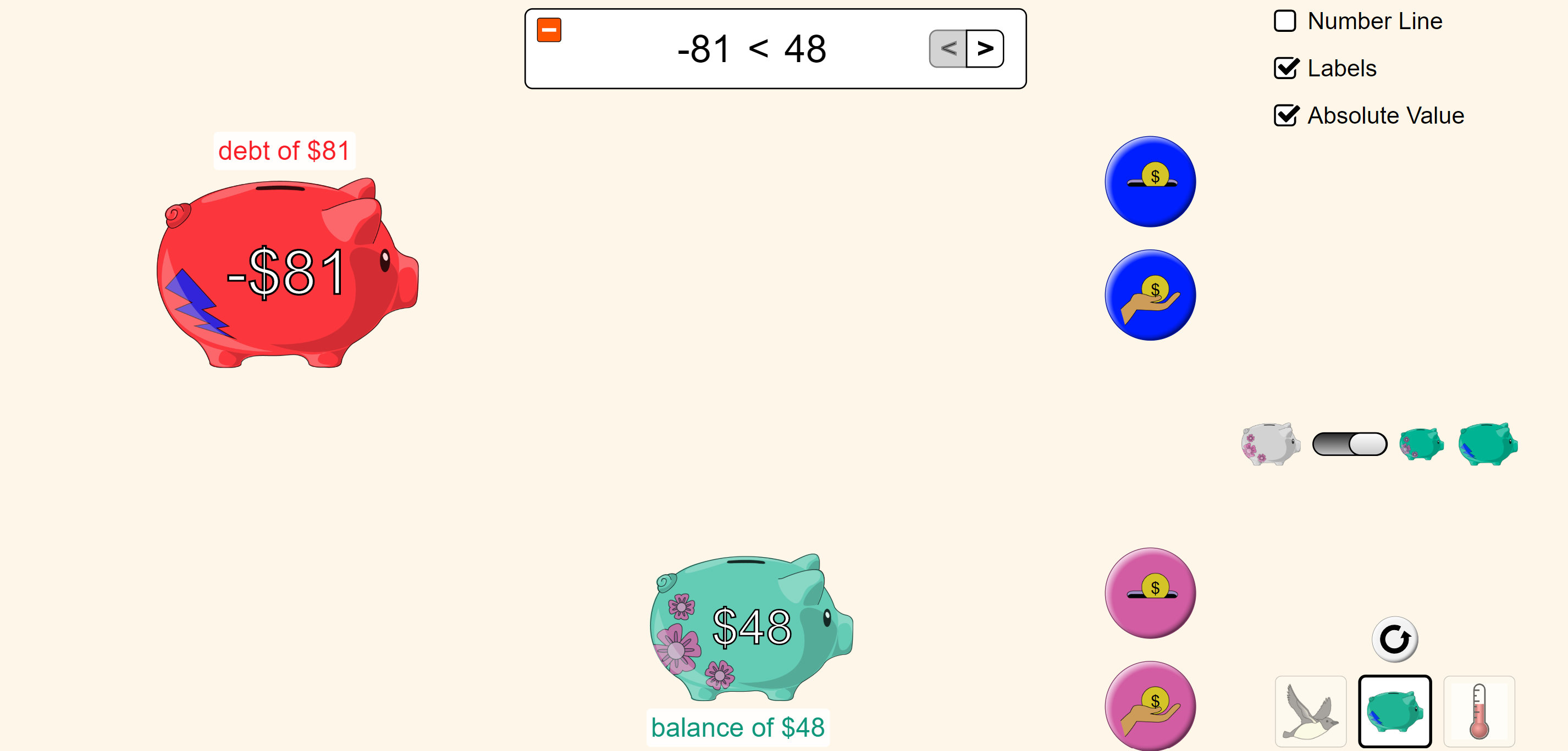 Checkbox for number line and labels · Issue #51 · phetsims/number-line ...
