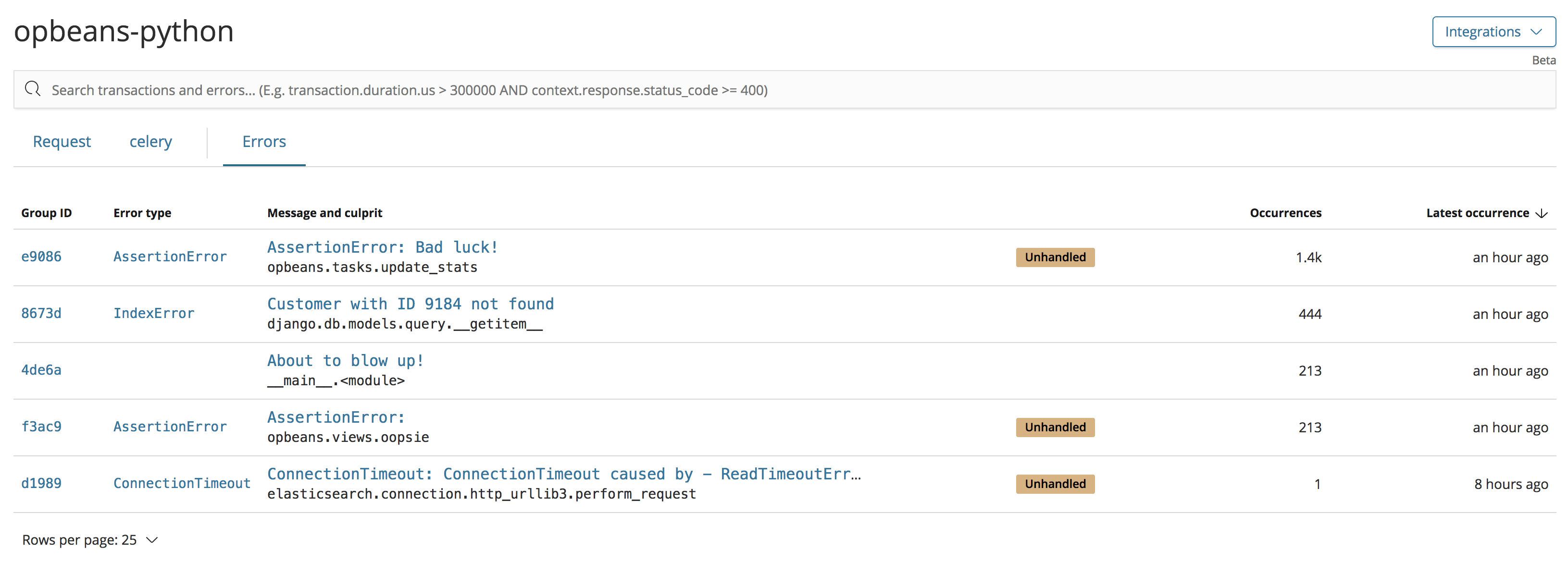 [APM] Add `error.exception.type` to Errors pages · Issue #22329 ...