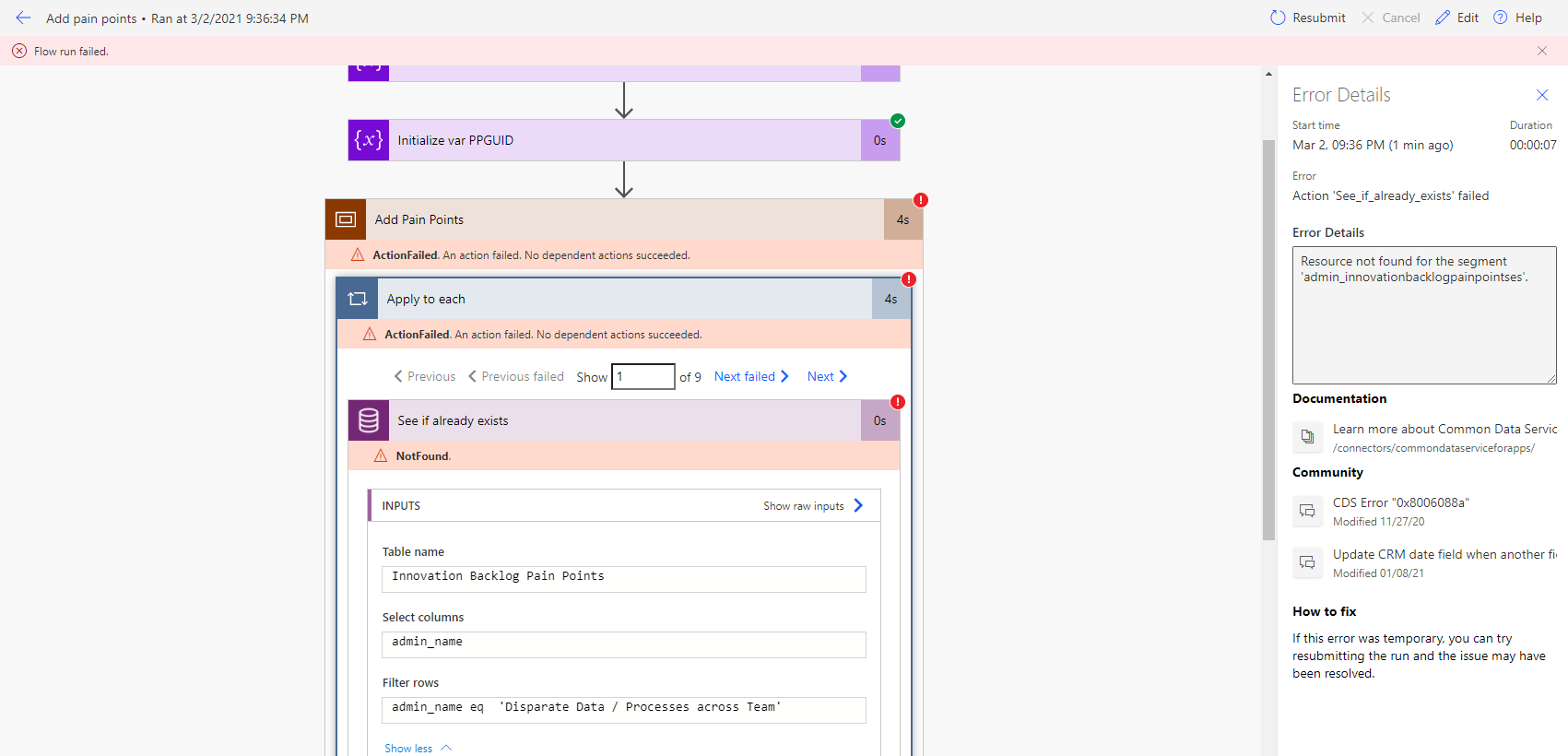 [BUG]: Error in Add pain points flow in Innovation Backlog · Issue #885 ...