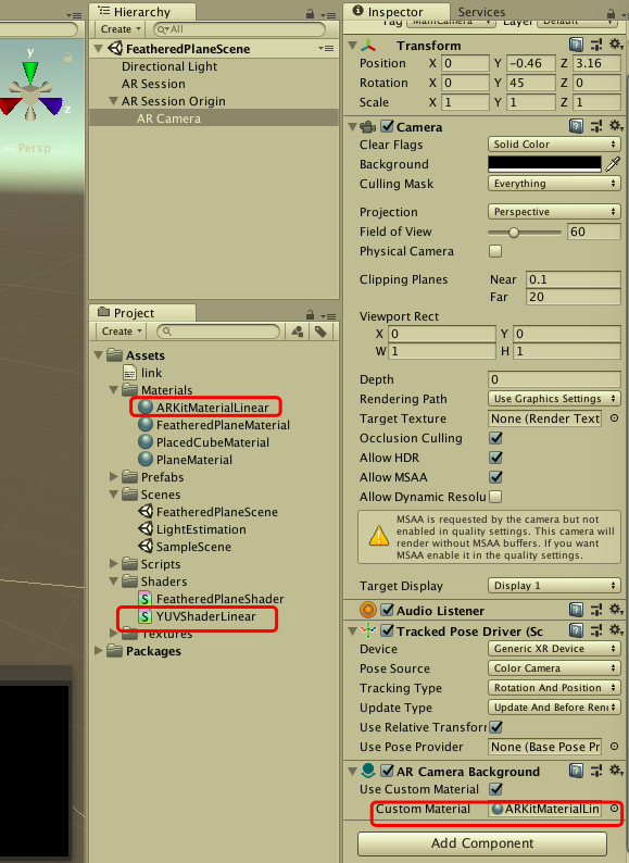 Linear color space shader · Issue #46 · Unity-Technologies/arfoundation ...