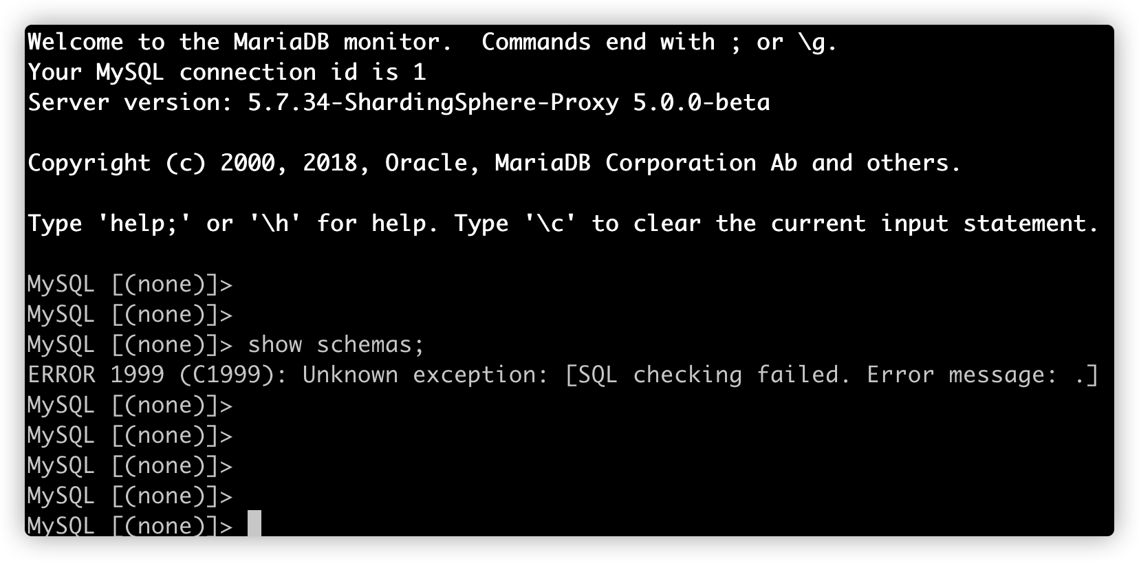 got an error `Your password does not satisfy the current policy