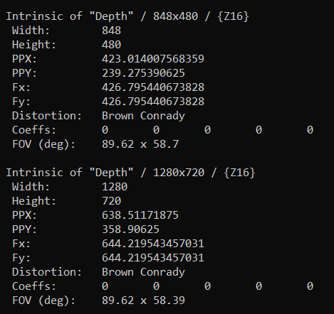 Param about D435i focal length and depth scale factor. · Issue #10663 ...