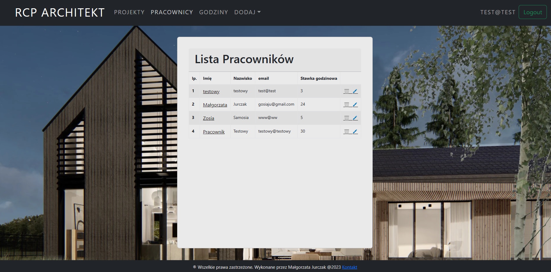Github Malgorzataju Projektarchitekt