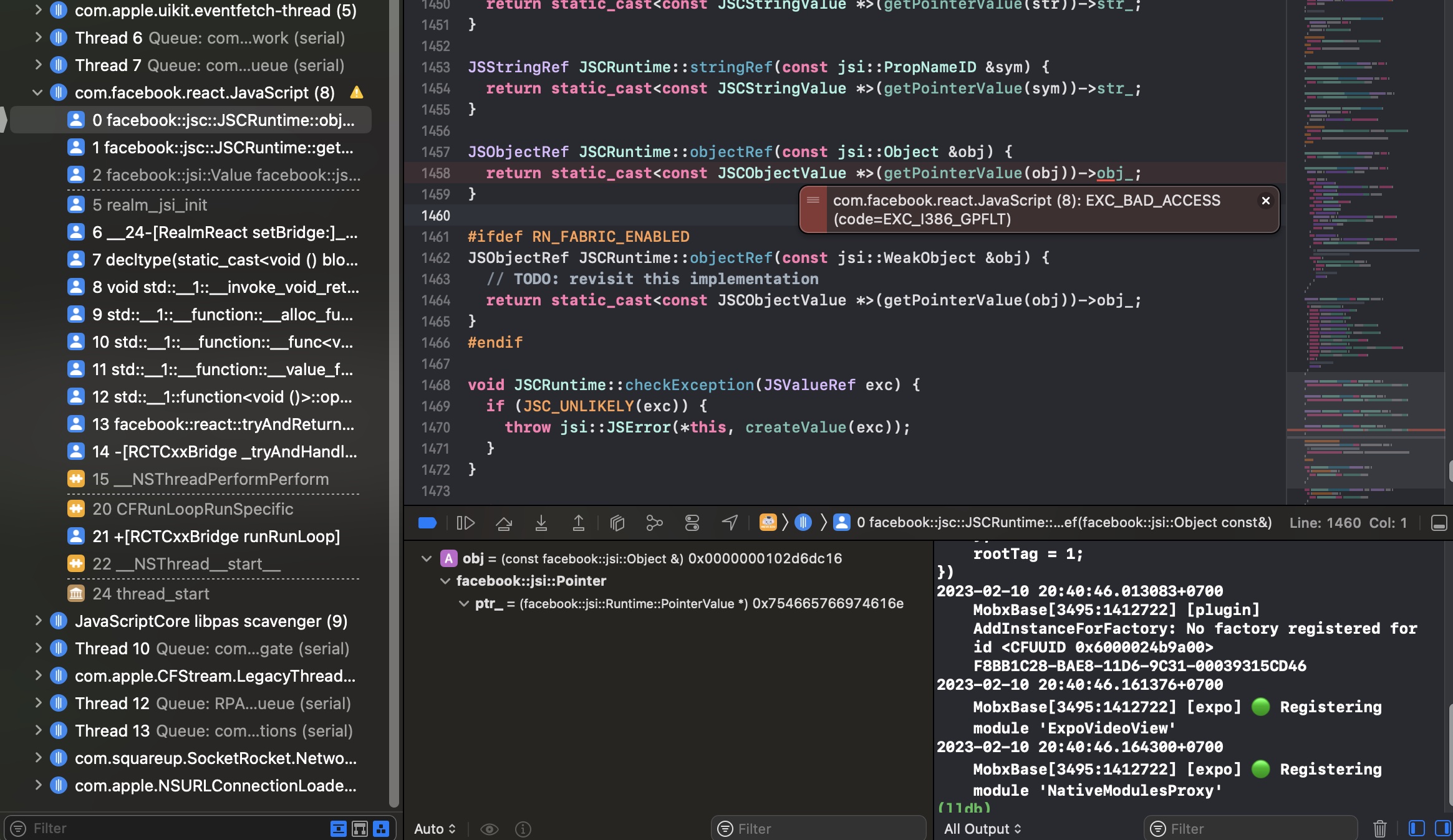 IOS Crash App when build to simulator · Issue #36124 · facebook/react ...