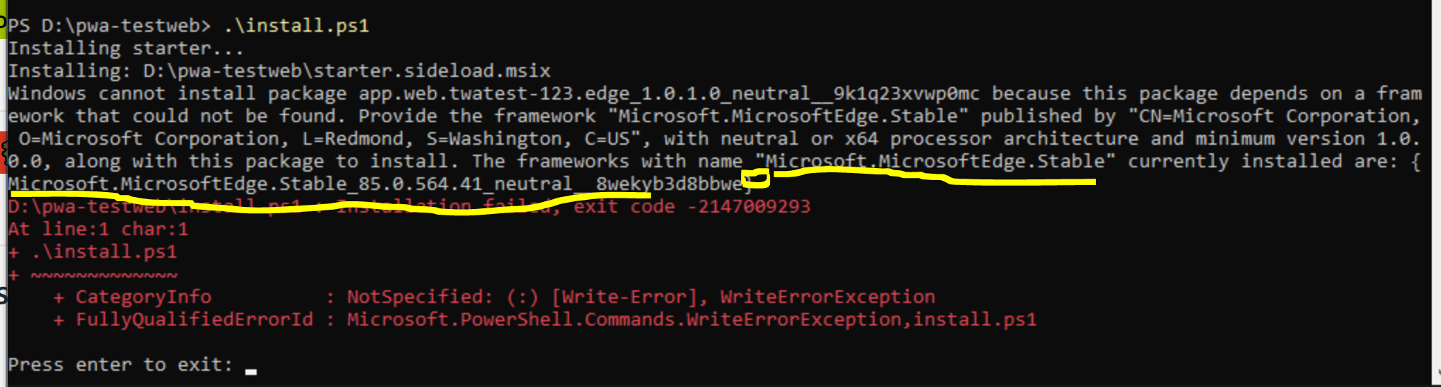 Package installation failed due to mismatch of edge dependency · Issue ...