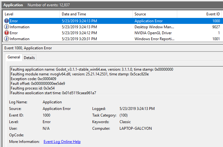 Godot 3.1/3.1.1 crashes randomly · Issue #29135 · godotengine/godot ...