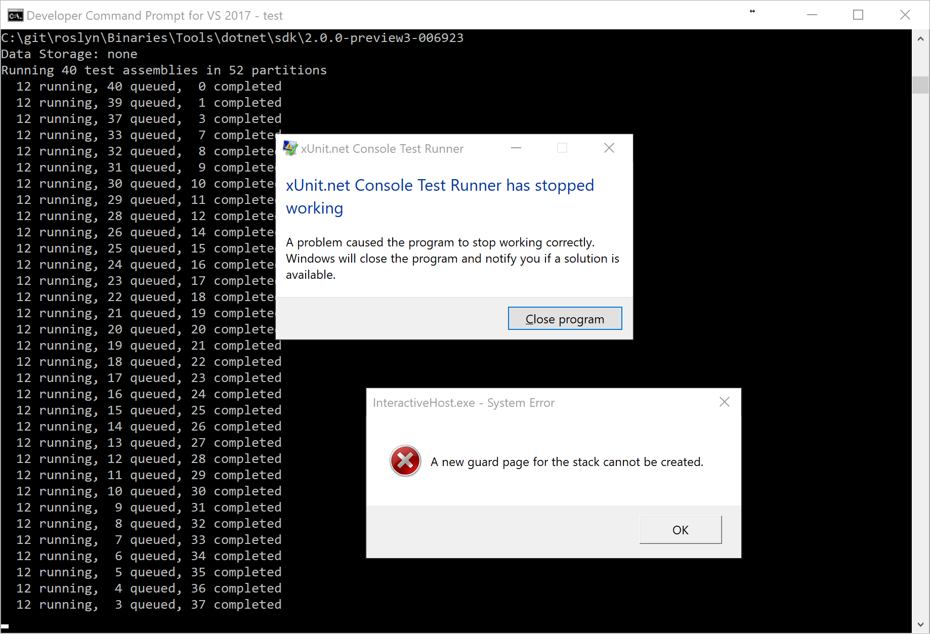 First Touch Test Failure/Debugger.Break · Issue #22156 · dotnet/roslyn ...