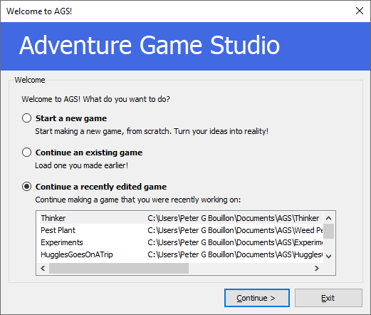 Plugins may cause Editor to crash when closed from "Welcome to AGS ...