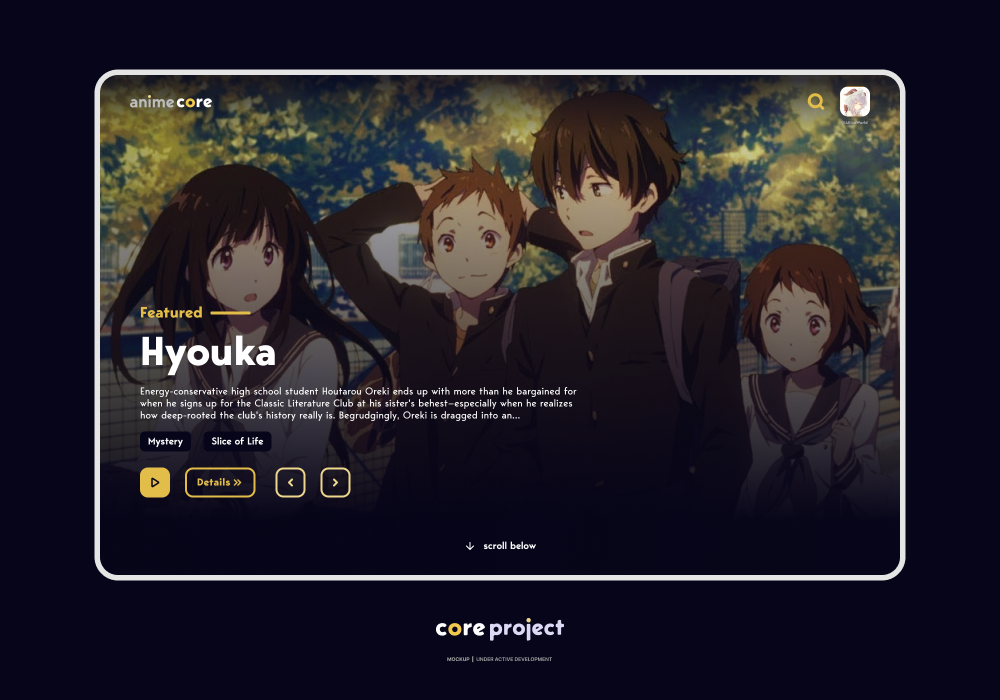 Home Page Mockup