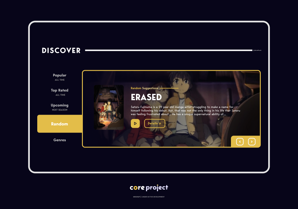 Discover Section Mockup