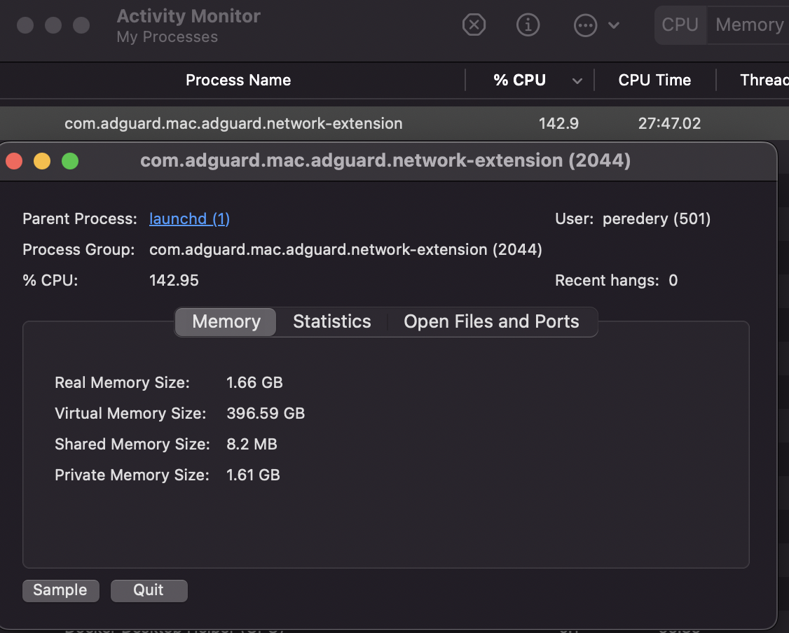 Huge CPU usage on Apple Silicon · Issue #1054 · AdguardTeam ...
