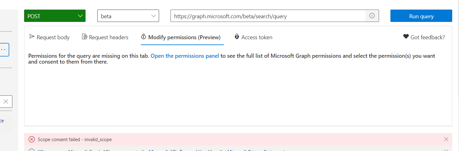 not seeing permissions in search API · Issue #1329 · microsoftgraph ...
