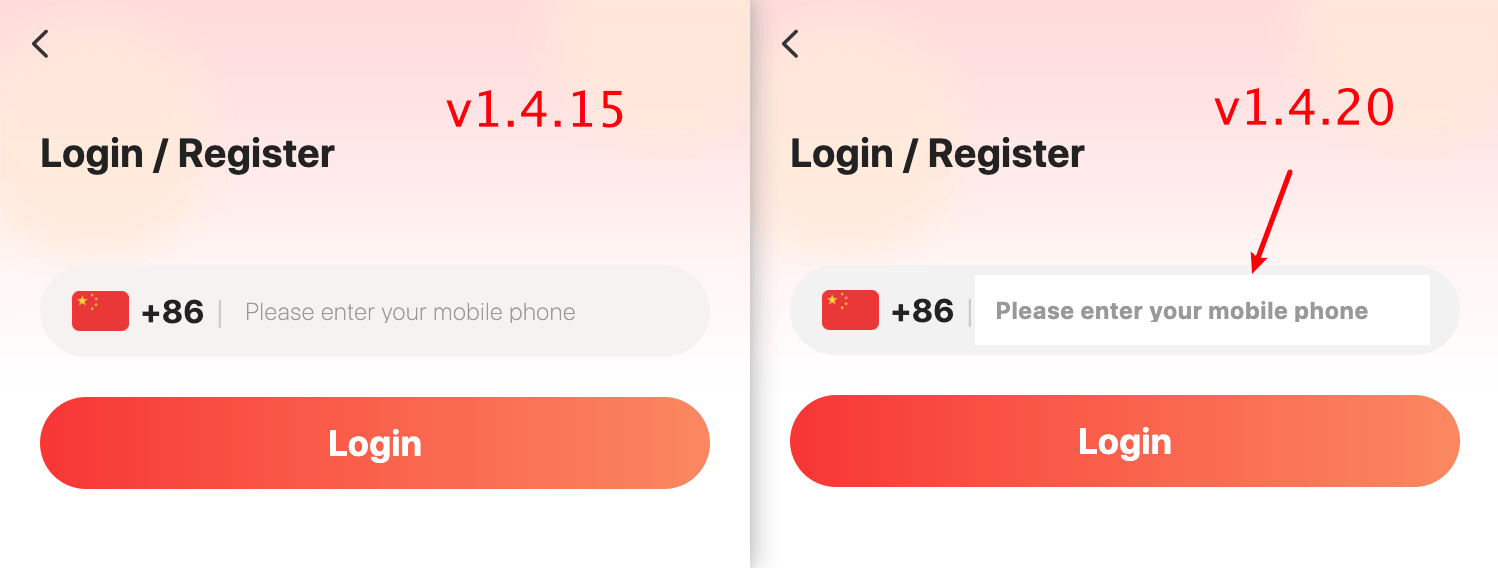 white background appears