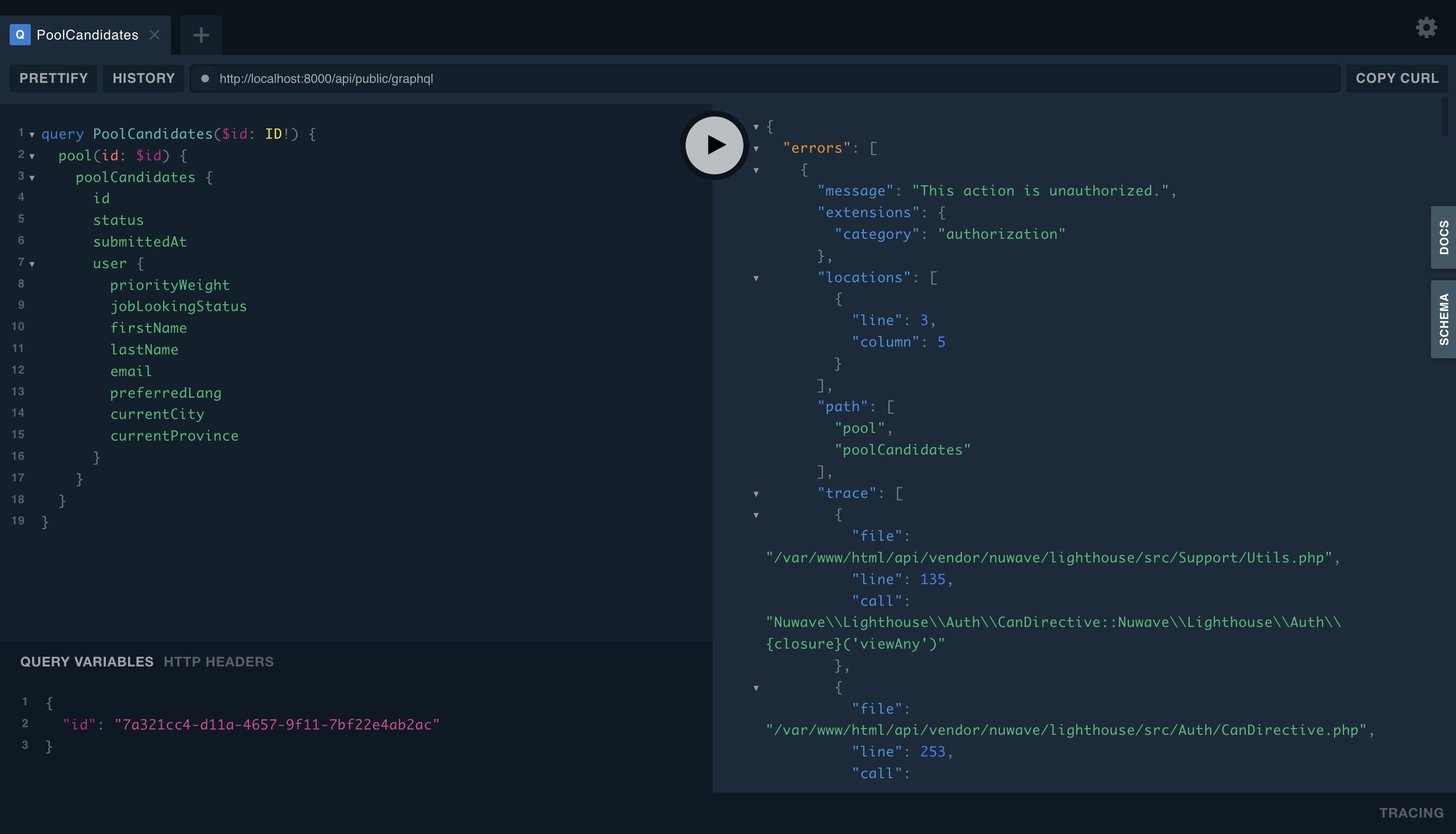 Create API end point to get the data for the All Candidates table ...