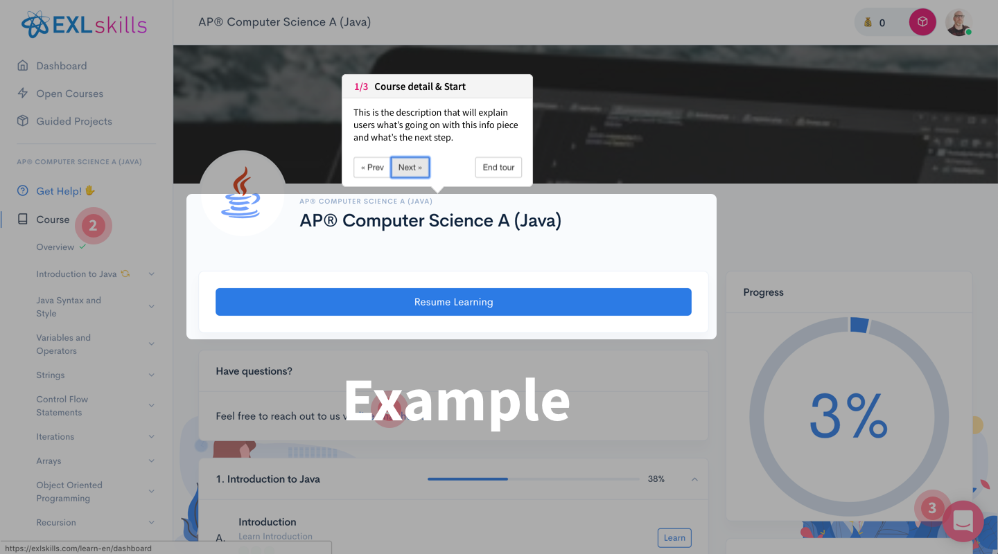 First tour UX · Issue #90 · exlskills/exlskills · GitHub