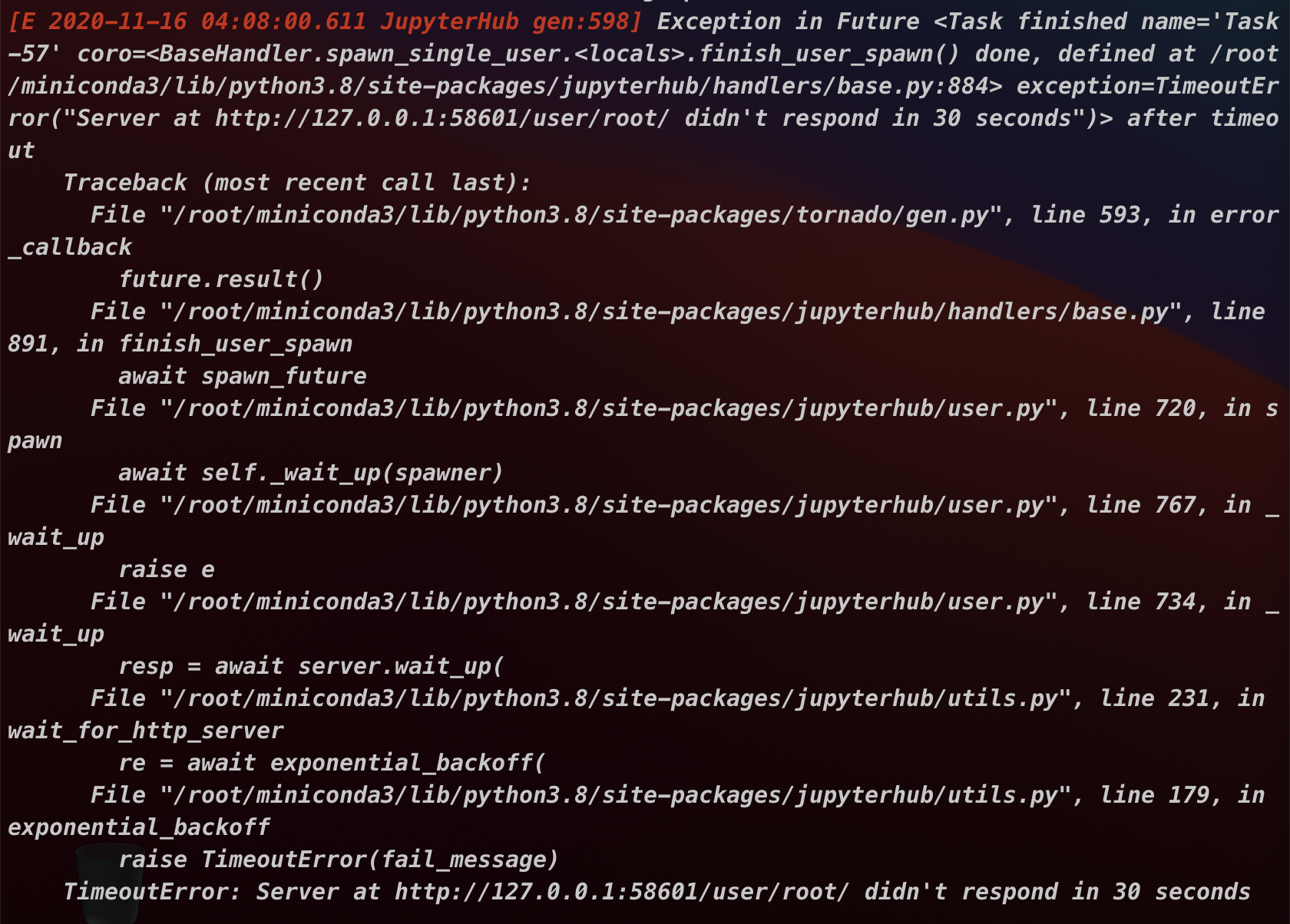 can't start server · Issue #3259 · jupyterhub/jupyterhub · GitHub
